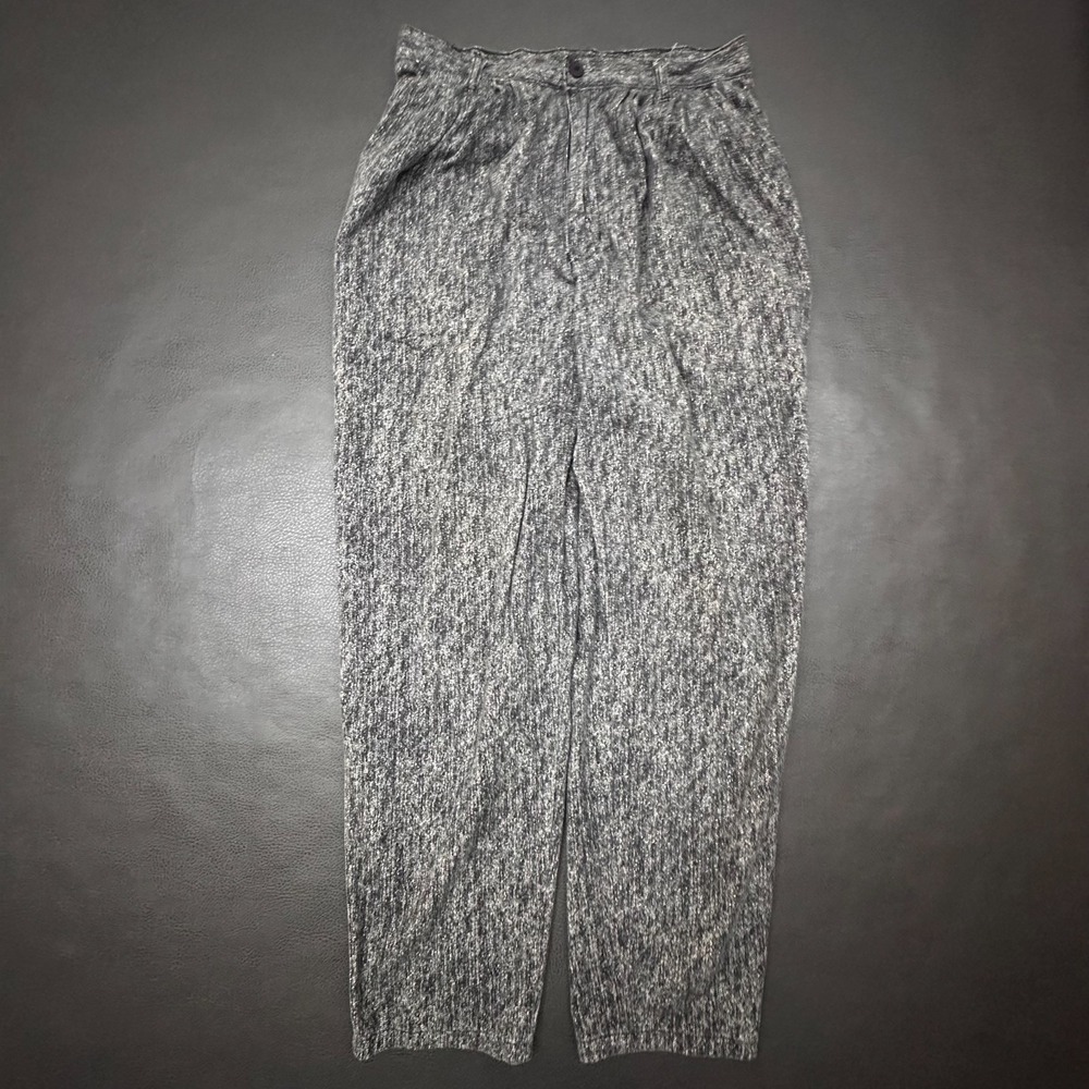 Vintage Motto Red Dot Pants Mens 31x32 Gray Speckled AOP Loose Taper 90s 00s